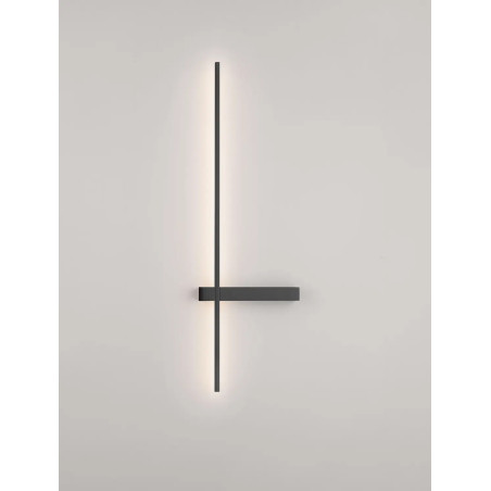 Kinkiet pionowy minimalistyczny Portella 73cm LED CCT 2700-3000-4000K czarny