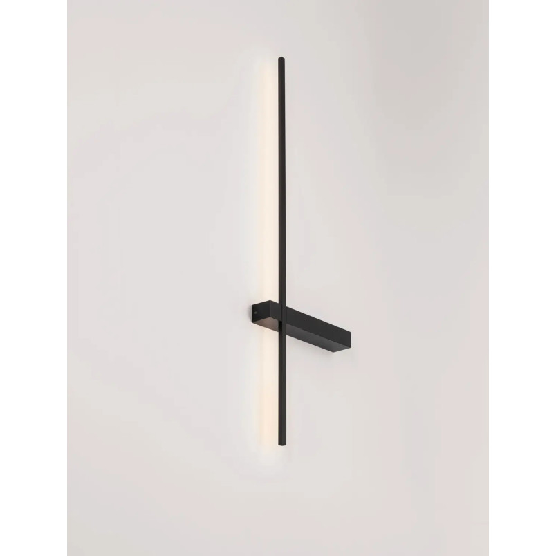 Kinkiet pionowy minimalistyczny Portella 73cm LED CCT 2700-3000-4000K czarny