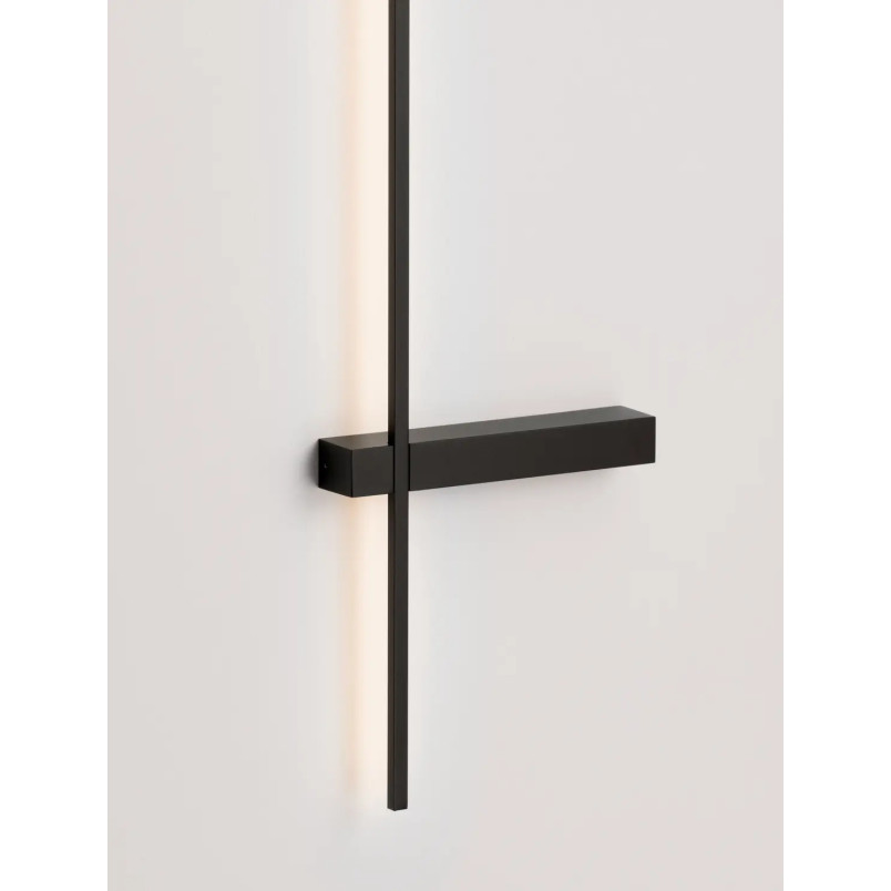 Kinkiet pionowy minimalistyczny Portella 73cm LED CCT 2700-3000-4000K czarny