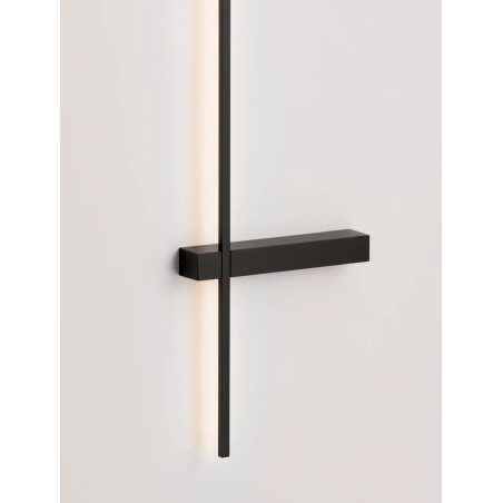 Kinkiet pionowy minimalistyczny Portella 73cm LED CCT 2700-3000-4000K czarny