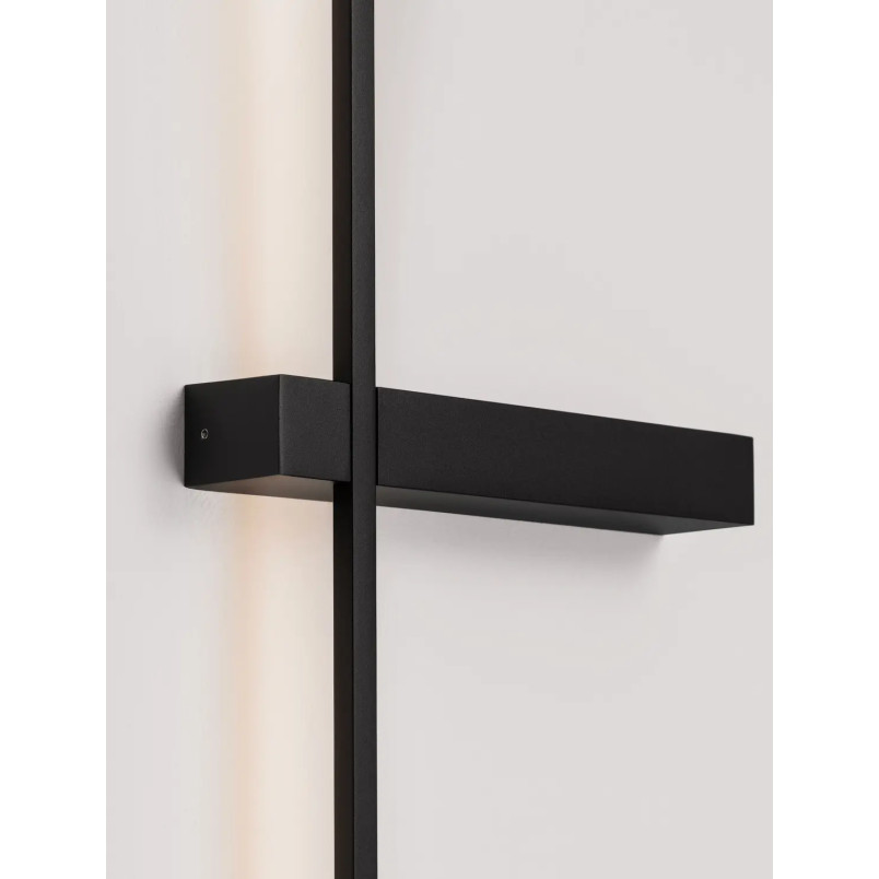 Kinkiet pionowy minimalistyczny Portella 73cm LED CCT 2700-3000-4000K czarny