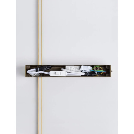 Kinkiet pionowy minimalistyczny Portella 73cm LED CCT 2700-3000-4000K złoty mosiądz