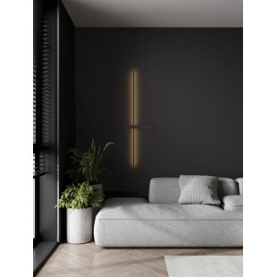 Kinkiet pionowy minimalistyczny Portella 103cm LED CCT 2700-3000-4000K czarny
