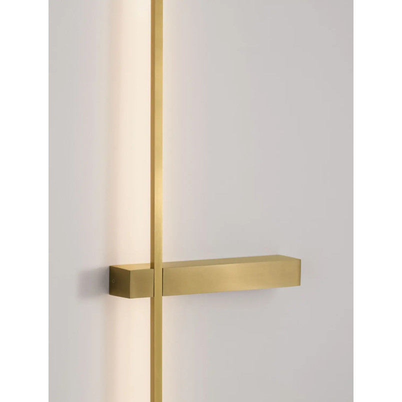 Kinkiet pionowy minimalistyczny Portella 103cm LED CCT 2700-3000-4000K złoty mosiądz