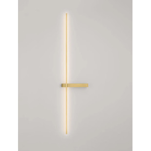 Kinkiet pionowy minimalistyczny Portella 103cm LED CCT 2700-3000-4000K złoty mosiądz