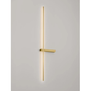 Kinkiet pionowy minimalistyczny Portella 103cm LED CCT 2700-3000-4000K złoty mosiądz