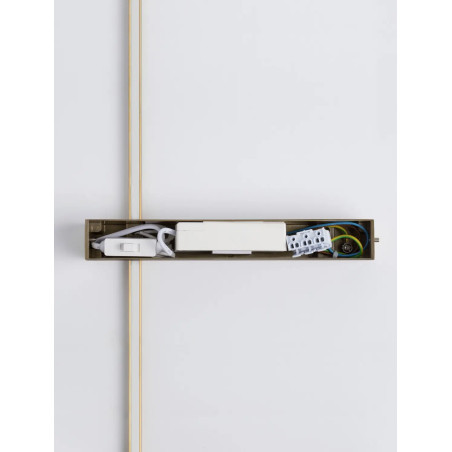 Kinkiet pionowy minimalistyczny Portella 103cm LED CCT 2700-3000-4000K złoty mosiądz