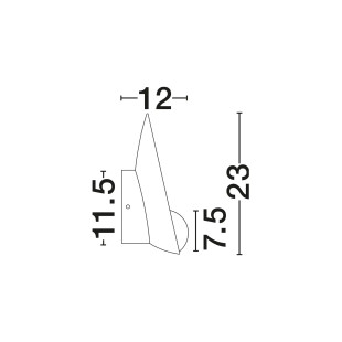 Kinkiet designerski ze szklaną kulą Colli 23cm opal / biały