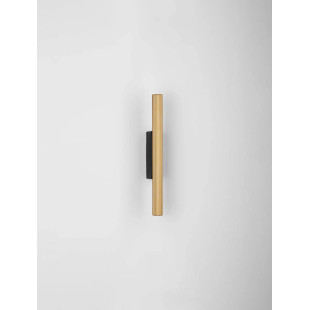 Kinkiet z ryflowanym kloszem Gamba H30cm LED 3000K złoty