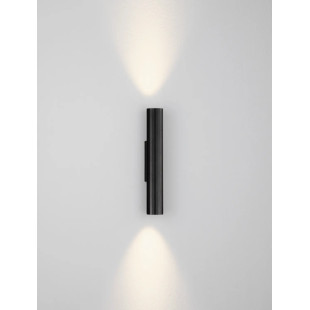 Kinkiet tuba góra-dół Badini H25cm LED 3000K czarny