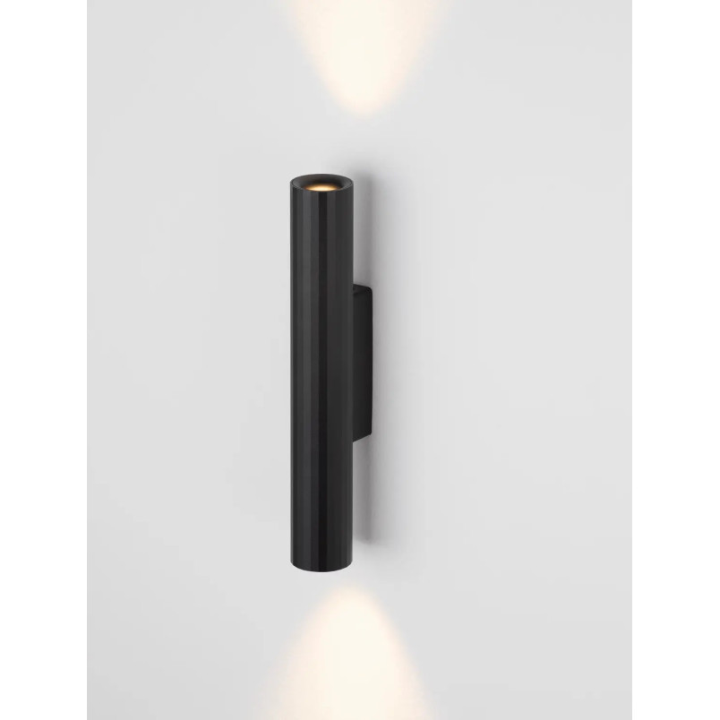 Kinkiet tuba góra-dół Badini H25cm LED 3000K czarny