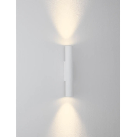 Kinkiet tuba góra-dół Badini H25cm LED 3000K biały