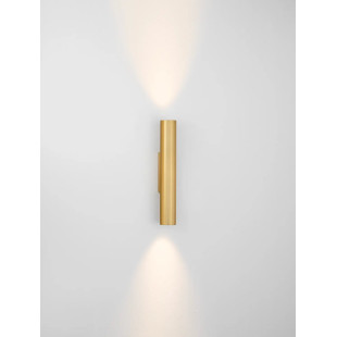 Kinkiet tuba góra-dół Badini H25cm LED 3000K matowe złoto