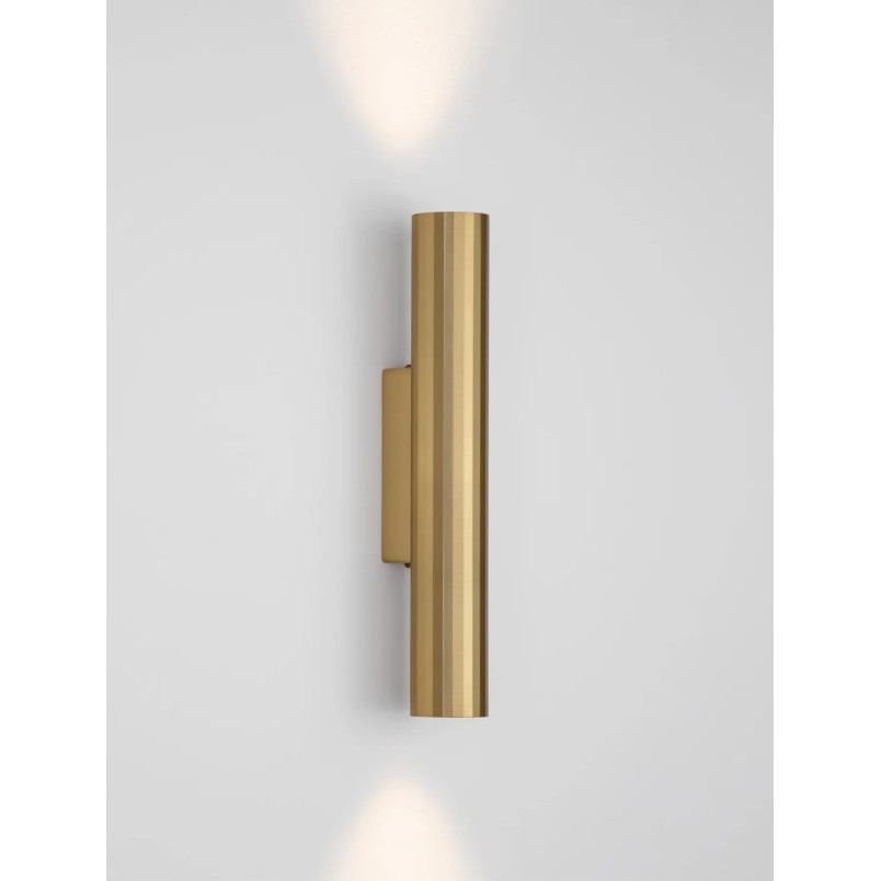 Kinkiet tuba góra-dół Badini H25cm LED 3000K matowe złoto