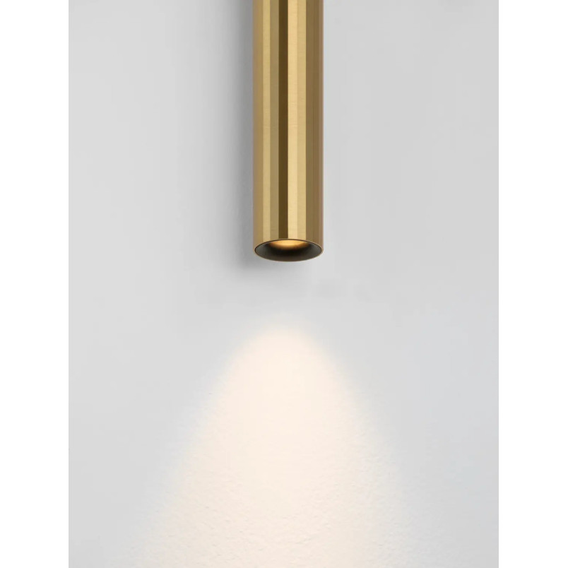Kinkiet tuba góra-dół Badini H25cm LED 3000K matowe złoto