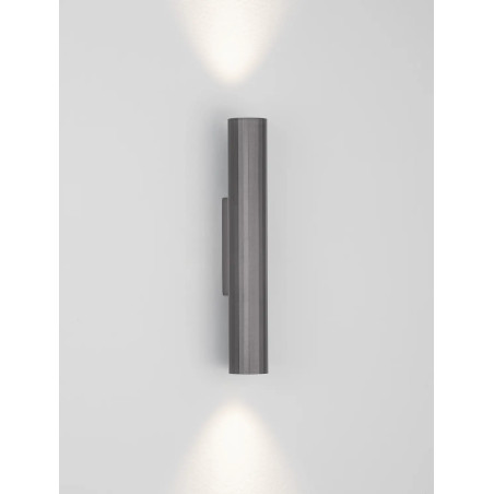 Kinkiet tuba góra-dół Badini H25cm LED 3000K ciemny nikiel