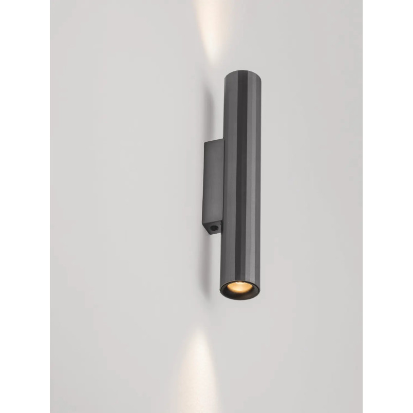 Kinkiet tuba góra-dół Badini H25cm LED 3000K ciemny nikiel