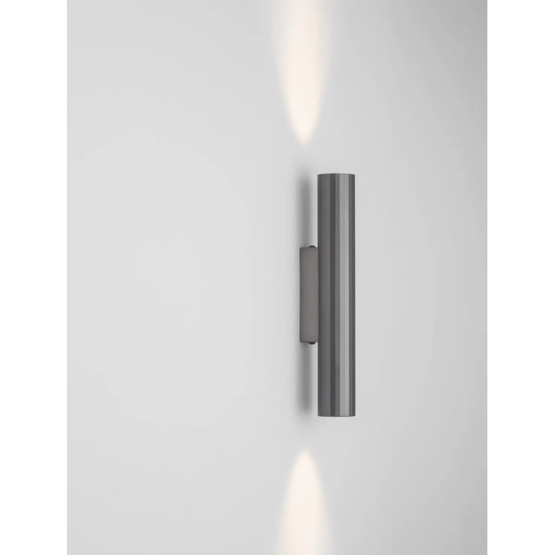 Kinkiet tuba góra-dół Badini H25cm LED 3000K ciemny nikiel