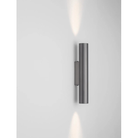 Kinkiet tuba góra-dół Badini H25cm LED 3000K ciemny nikiel