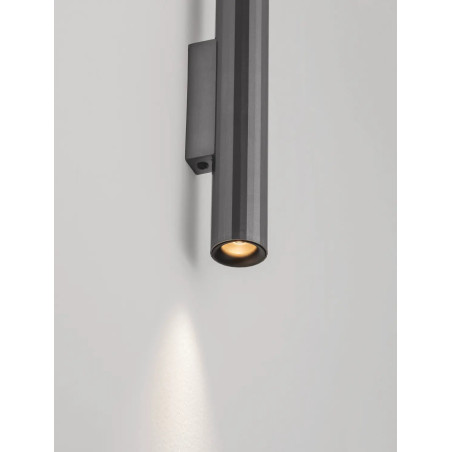 Kinkiet tuba góra-dół Badini H25cm LED 3000K ciemny nikiel