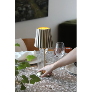 CELIA Rechargeable Table Antique Brass B/O Markslojd
