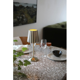 CELIA Rechargeable Table Antique Brass B/O Markslojd