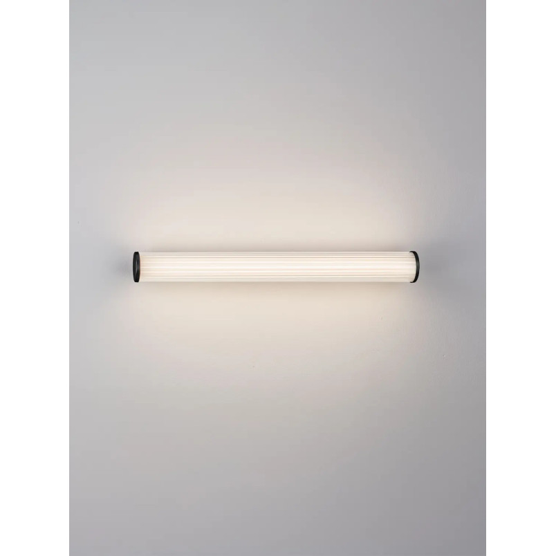 Kinkiet podłużny do łazienki Compre 60cm LED 3000-4000K przezroczysty / czarny