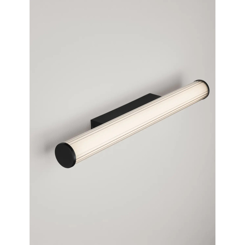 Kinkiet podłużny do łazienki Compre 60cm LED 3000-4000K przezroczysty / czarny