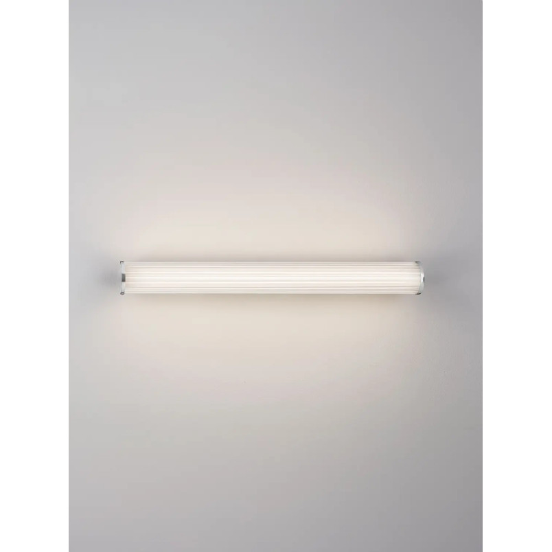 Kinkiet podłużny do łazienki Compre 60cm LED 3000-4000K przezroczysty / chrom