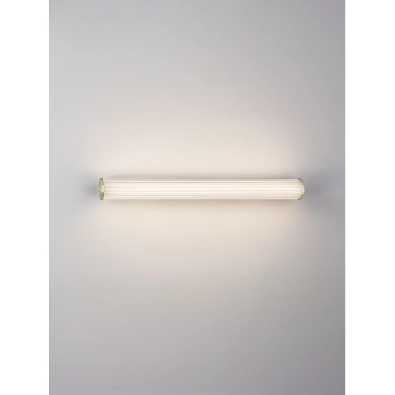 Kinkiet podłużny do łazienki Compre 60cm LED 3000-4000K przezroczysty / szczotkowane złoto