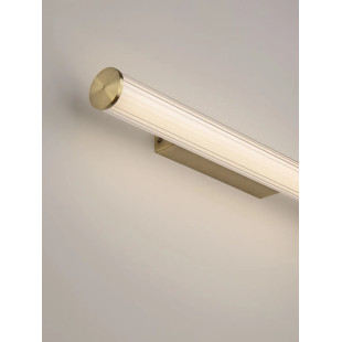 Kinkiet podłużny do łazienki Compre 60cm LED 3000-4000K przezroczysty / szczotkowane złoto