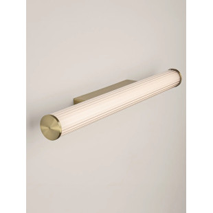 Kinkiet podłużny do łazienki Compre 60cm LED 3000-4000K przezroczysty / szczotkowane złoto