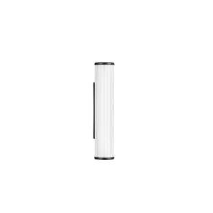 Kinkiet podłużny do łazienki Compre 30cm LED 3000-4000K przezroczysty / czarny