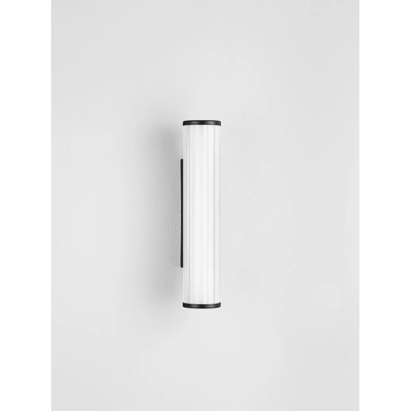 Kinkiet podłużny do łazienki Compre 30cm LED 3000-4000K przezroczysty / czarny