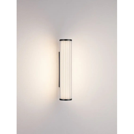 Kinkiet podłużny do łazienki Compre 30cm LED 3000-4000K przezroczysty / czarny
