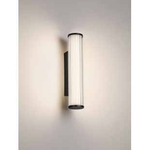 Kinkiet podłużny do łazienki Compre 30cm LED 3000-4000K przezroczysty / czarny