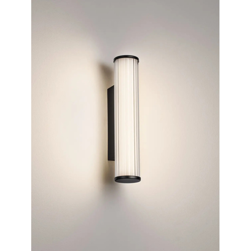 Kinkiet podłużny do łazienki Compre 30cm LED 3000-4000K przezroczysty / czarny