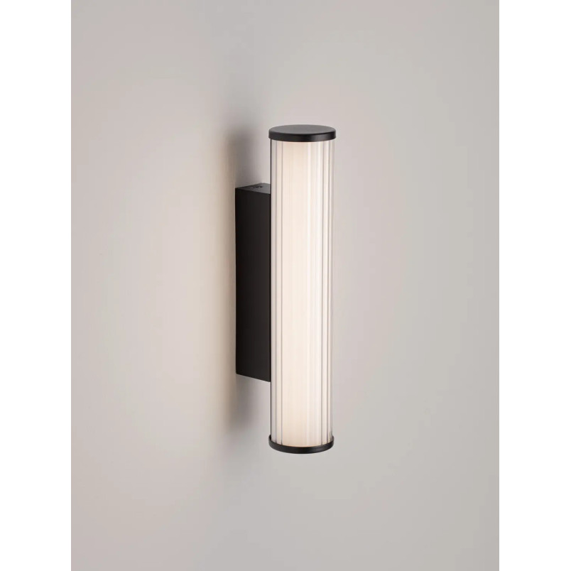 Kinkiet podłużny do łazienki Compre 30cm LED 3000-4000K przezroczysty / czarny
