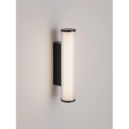 Kinkiet podłużny do łazienki Compre 30cm LED 3000-4000K przezroczysty / czarny