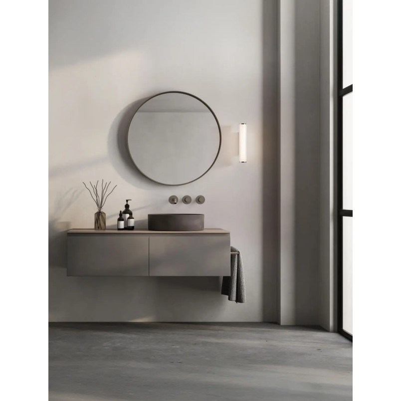 Kinkiet podłużny do łazienki Compre 30cm LED 3000-4000K przezroczysty / chrom