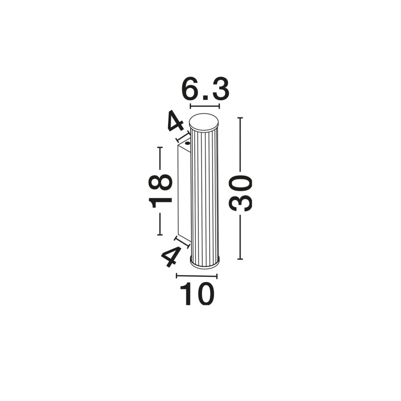 Kinkiet podłużny do łazienki Compre 30cm LED 3000-4000K przezroczysty / chrom