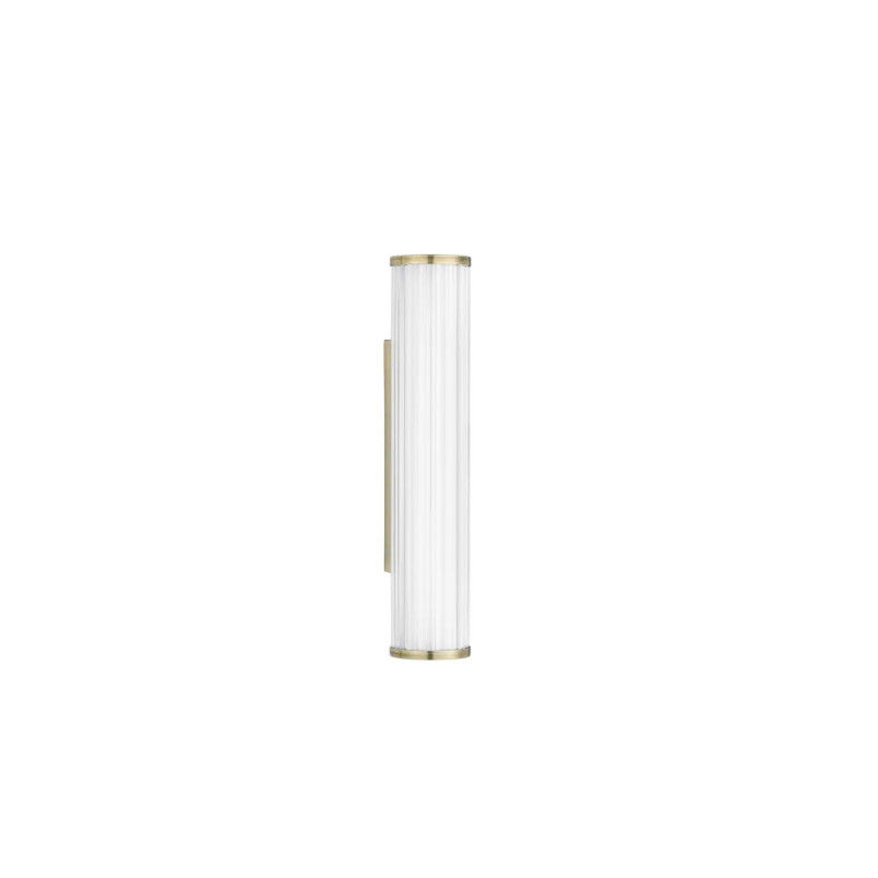Kinkiet podłużny do łazienki Compre 30cm LED 3000-4000K przezroczysty / szczotkowane złoto