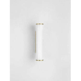 Kinkiet podłużny do łazienki Compre 30cm LED 3000-4000K przezroczysty / szczotkowane złoto