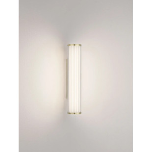 Kinkiet podłużny do łazienki Compre 30cm LED 3000-4000K przezroczysty / szczotkowane złoto
