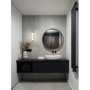 Kinkiet podłużny do łazienki Compre Flat 30cm LED 3000-4000K przezroczysty / czarny