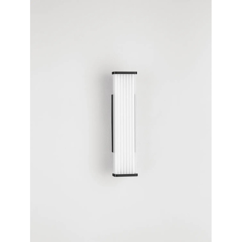 Kinkiet podłużny do łazienki Compre Flat 30cm LED 3000-4000K przezroczysty / czarny