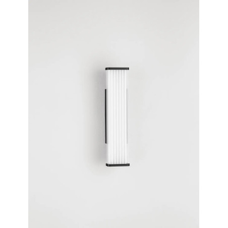 Kinkiet podłużny do łazienki Compre Flat 30cm LED 3000-4000K przezroczysty / czarny