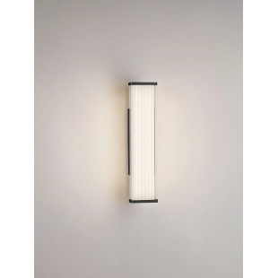 Kinkiet podłużny do łazienki Compre Flat 30cm LED 3000-4000K przezroczysty / czarny