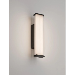 Kinkiet podłużny do łazienki Compre Flat 30cm LED 3000-4000K przezroczysty / czarny