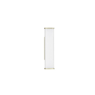 Kinkiet podłużny do łazienki Compre Flat 30cm LED 3000-4000K przezroczysty / szczotkowane złoto